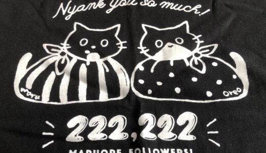 藤あや子さんの飼い猫”マルオレちゃん”モチーフの「マルオレチャリティー記念Tシャツ」が届いた！
